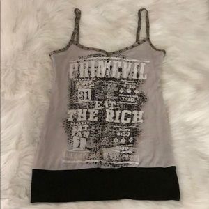 Gray Primevil Tank Mini Dress Medium